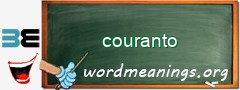 WordMeaning blackboard for couranto